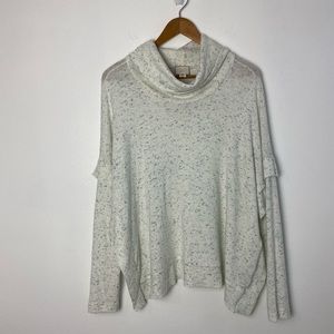 Anthropologie Cream Cowl Neck Sweater